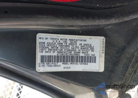 1995 Toyota Camry Xle from USA, damaged, VIN 4T1GK13E1SU108821